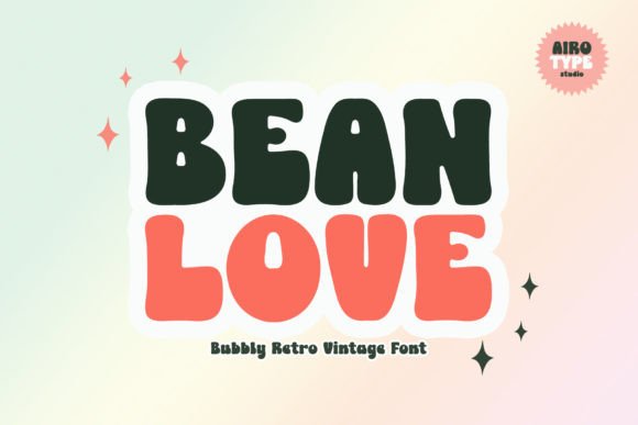 Bean Love: A Bold and Fun Retro Display Font for Strategic Design