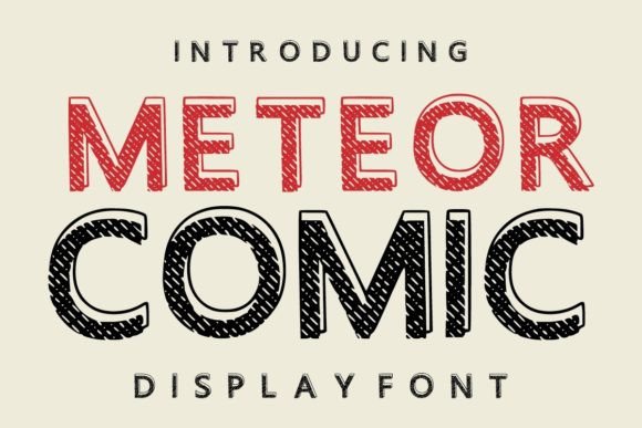 Meteor Comic: A Bold and Versatile Display Font for Creative Projects