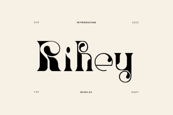 Rihey: A Stylish Display Font for Elegant Design
