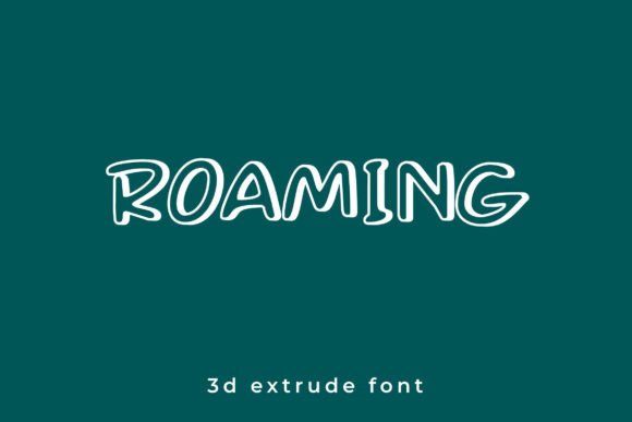 Roaming: A Modern 3D Display Font for Futuristic Design