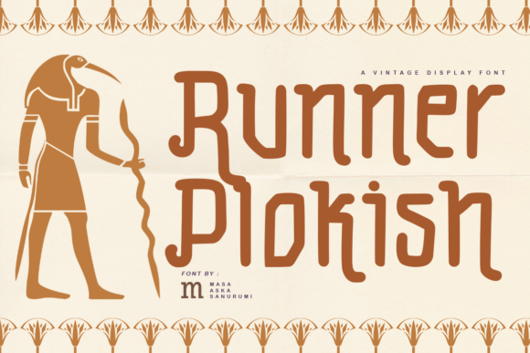 Runner Plokish: A Handwritten Font for Creative Expression