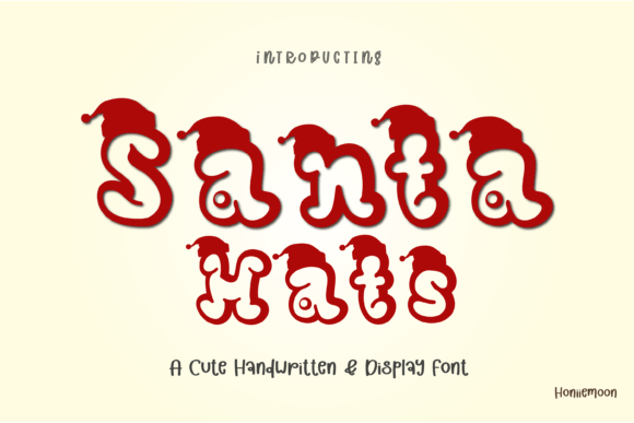 Santa Hats: A Festive and Fun Display Font for Creative Expression