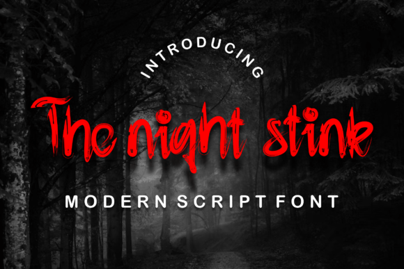 The Night Stink: A Modern Brush Display Font for Creative Excellence